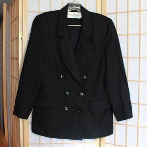 Vintage JH Collectibles Petites Double Breasted Blazer Jacket